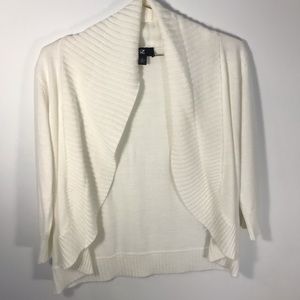 White cardigan